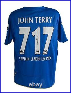 Chelsea Signed John Terry Shirt Rare Limited EditION AFTAL COA