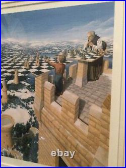 Chess Master By Rob Gonsalves Limited 125/295 Beautifully Framed Signed COA