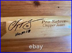 Chipper Jones Signed Bat HOF Limited Edition Atlanta Braves Baseball JSA COA