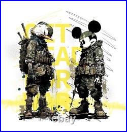 Chris Boyle Mickey Mouse War street art limited edition print, signed with COA