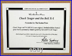 Chuck Yeager, Bell X-1 Signed Limited Edition Easton Press COA Framed Rare
