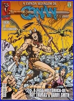 Conan #1signed Stan Leethomasleinil Yumarvel Comicsbrazilcoabonus Card