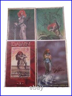 DAWN THE RETURN OF THE GODDESS COMPLETE SET OF 4 SIGNED LIMITED EDITIONS. WithCOA