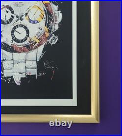 DEATH NYC Hand Signed LARGE Print COA Framed 16x20in Rolex Daytona Pop Art %