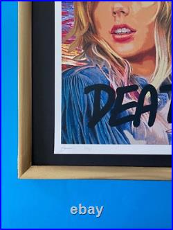 DEATH NYC Hand Signed LARGE Print COA Framed 16x20in Taylor Swift Van Gogh Pop