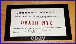 DEATH NYC ltd ed LG signed art print 45x32cm RARE not for sale NFS handbag COA