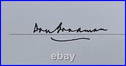 DON BRADMAN Signed Print Brian Clinton Limited Edition Museum Framed COA