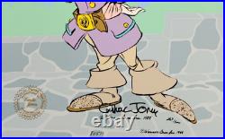 Daffy Cavalier Limited Edition Cel Signed Chuck Jones Rare 267/500 Seal and COA