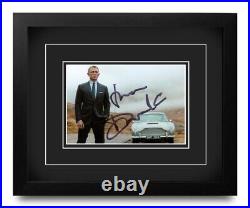 Daniel Craig Signed 6x4 Photo 10x8 Picture Frame James Bond Memorabilia + COA