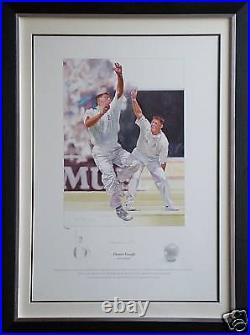 Darren Gough Signed Limited Edition England Cricket Print Framed with COA