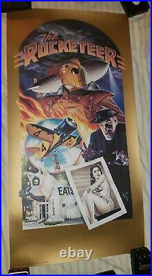 Dave Stevens Disney Rocketeer Movie Poster Print Signed Limited Edition #255 COA