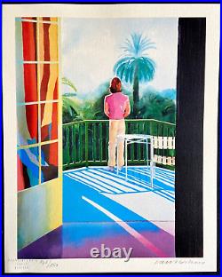 David Hockney Lithograph COA Original Signed 180 Limited Numbered