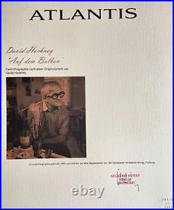 David Hockney Lithograph COA Original Signed 180 Limited Numbered