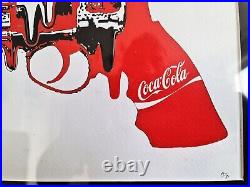 Death NYC Signed Limited Ed Print Coca Cola Pistol Artist Proof Framed CoA