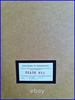 Death NYC Signed Limited Edition Print Marilyn Monroe Framed with CoA
