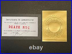 Death NYC X POLAROID. Authentic COA signed Limited Edition 14/100