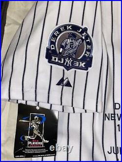 Derek Jeter Signed 3000 Hit 7-9-2011 COA Steiner Limited Edition Yankees Jersey