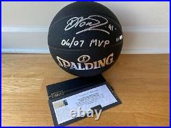 Dirk Nowitzki Signed Basketball Ball 2007 MVP Inscribed Panini COA Limited to 41