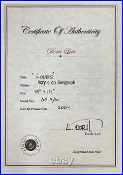 Dorit Levi Lovers Limited Edition Serigraph COA + Book