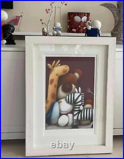 Doug Hyde. Old Friends Limited Edition Print. Brand New White Frame. With COA