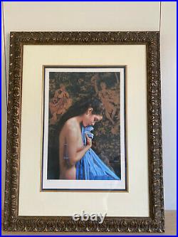 Douglas Hofmann Blue Shawl Lithograph + COA Limited Edition, Signed and Framed