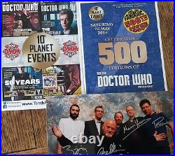 Dr Who Magazine & photo signed by 16 Celebrating 500 Issues Limited COA 32938