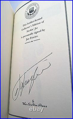 Easton Press SMOKIN JOE Frazier Signed Limited Edition Leather Bound Book COA