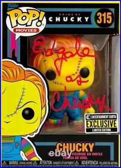 Ed Gale autographed signed inscribed limited Funko Pop #315 Childs Play JSA COA