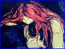 Edvard Munch Lithograph COA Original Signed Numbered Hand Limited