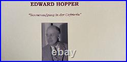 Edward. Hopper Lithograph COA Original Numbered A Hand Signed Limited