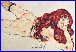 Egon Schiele Lithograph Coa Original Signed Numbered Limited 180 Ex