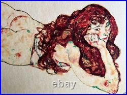 Egon Schiele Lithograph Coa Original Signed Numbered Limited 180 Ex