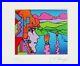 Exciting-Peter-Max-Hand-SIGNED-withCOA-Geometric-Profile-Sailboats-Limited-Ed-01-hxp