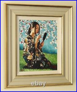 FABIAN PEREZ (b. 1967) Limited Edition Print'Geisha with White Flowers 2' + COA