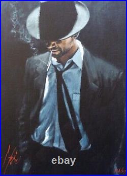 Fabian Perez -man In Black Suit Iii- Limited Edition Print 156/195, Signed & Coa