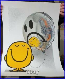 Fanakapan Mr Happy Limited Edition Print Of 125 Signed With Coa