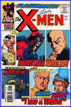 Flashback X-men Minus 1 -1 Wizard Signed Stan Lee Ae Cover Coa Marvel Comics