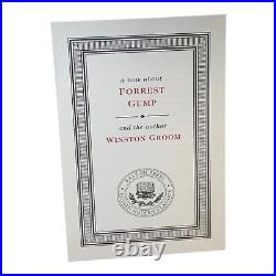 Forrest Gump By Winston Groom, Easton Press, Signed, COA, Collector's Edition