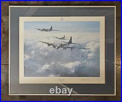 Framed Limited Edition Robert Taylor Print Memphis Belle B-17 Signed + COA