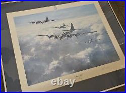 Framed Limited Edition Robert Taylor Print Memphis Belle B-17 Signed + COA