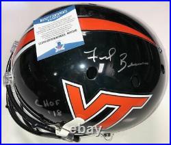Frank Beamer Signed Virginia Tech Hokies 25 Limited Full Size Helmet Beckett Coa