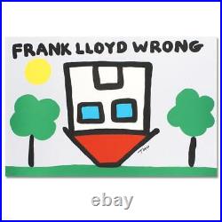 Frank Lloyd Wrong Limited Edition Lithograph by Todd Goldman #d Hand Signed, COA