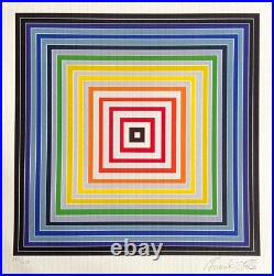 Frank Stella Lithograph COA Original Signed Op Numbered Limited 275 Es