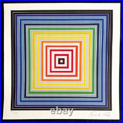 Frank Stella Lithograph COA Original Signed Op Numbered Limited 275 Es