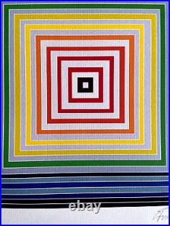 Frank Stella Lithograph COA Original Signed Op Numbered Limited 275 Es