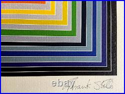 Frank Stella Lithograph COA Original Signed Op Numbered Limited 275 Es