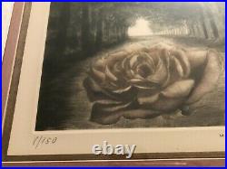 G H Rothe Solitude Mezzotint Limited Edition Print withCOA, Signed, Framed