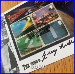 GERRY ANDERSON Signed Thunderbirds Holographic Limited Edition FDC Stamp Set COA