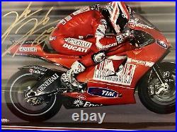 Genuine Hand Signed Nicky Hayden Ducati+photo Proof+coa-limited Edition