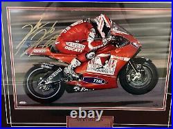 Genuine Hand Signed Nicky Hayden Ducati+photo Proof+coa-limited Edition